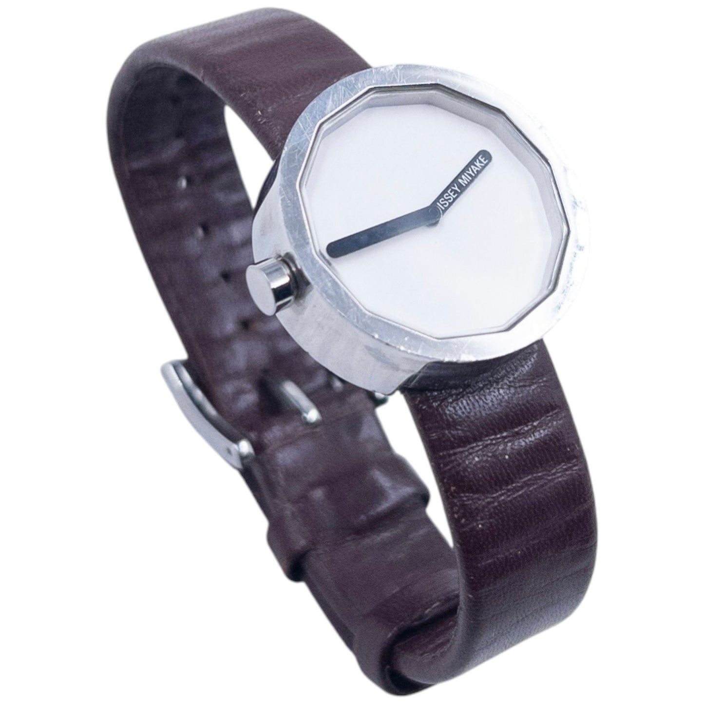 Vintage Issey Miyake Twelve Leather Watch | O/S, Brown