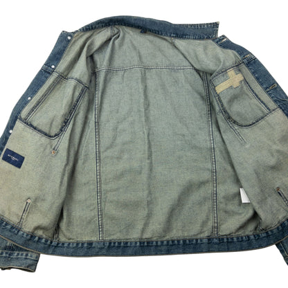 Vintage 2000s Burberry Button Up Denim Jacket Size L | Large, Multicoloured