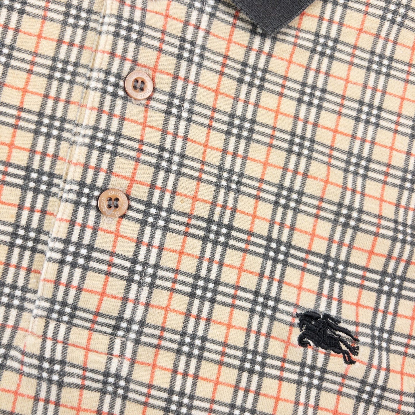 Vintage 90s Burberry Nova Check Polo Shirt Size L | Large, Multicoloured