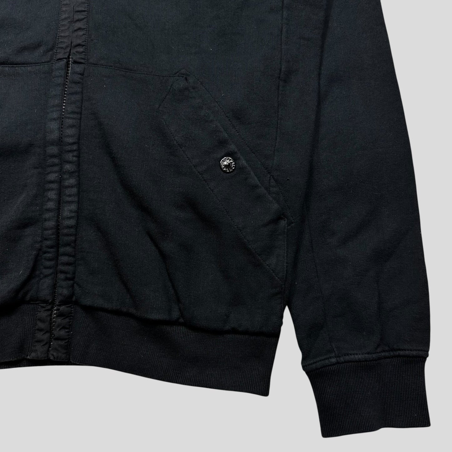 Stone Island Navy Heavy Cotton Zip-up Hoodie - M/L | Default Title, Navy
