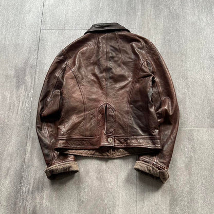 Vintage Leather Jacket | Brown, Brown