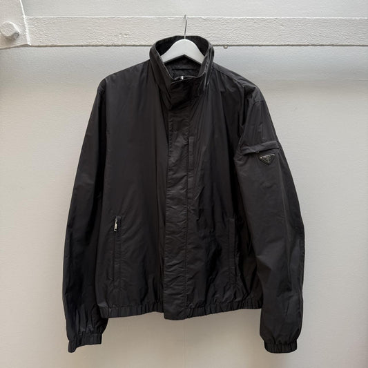 Prada Nylon Collared Jacket (M/L) | Medium, Red