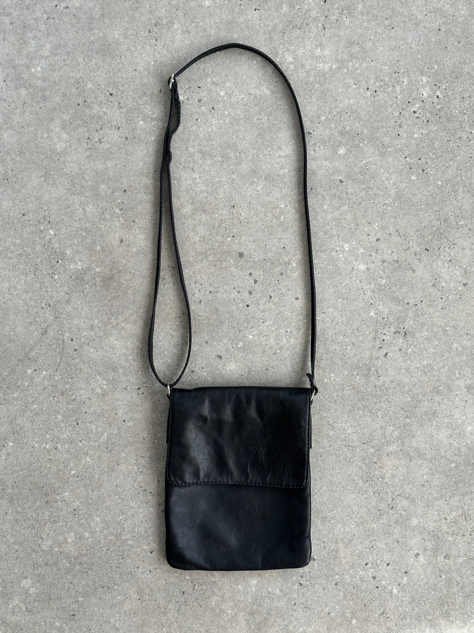 Italian Vintage 1990s Leather Crossbody Bag