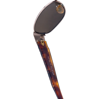 Vintage 90s Fendi Embossed Monogram Tortoise Shell Sunglasses
