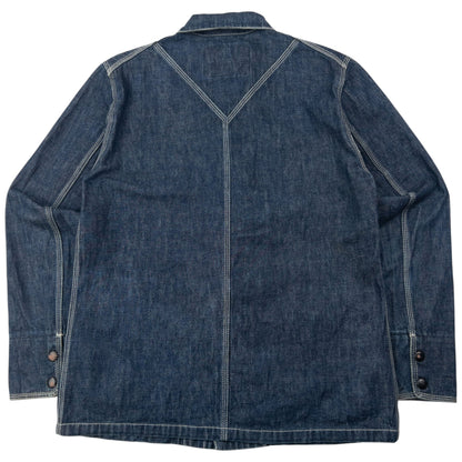 Vintage 2000s PPFM Zip Up Denim Jacket Size S | Small, Blue