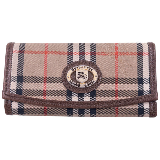 Vintage 90s Burberry Nova Check Key Holder | O/S, Brown