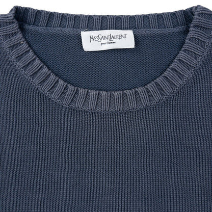 Vintage 2000s YSL Yves Saint Laurent Knit Jumper Size XL | XL, Grey
