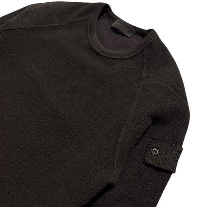 Stone Island Wool Brown Ghost Pullover Crewneck | Small, Brown