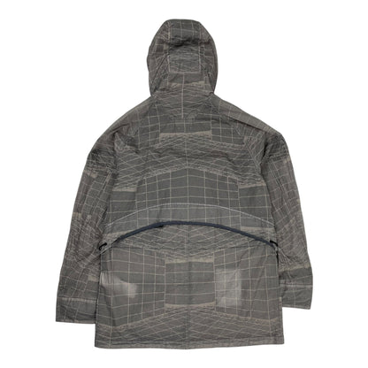 Stone Island Reflective Grid on Lamy-TC Jacket, Size Medium | O/S, Grey