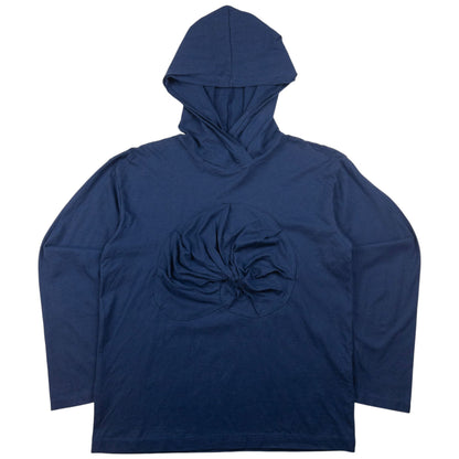 Vintage Issey Miyake Lightweight Ruched Shell Hoodie Womens Size S