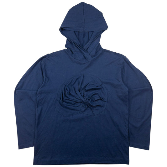 Vintage Issey Miyake Lightweight Ruched Shell Hoodie Womens Size S