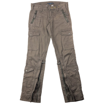 Vintage 2000s Ralph Lauren Cargo Trousers Womens Size W30 | W30, Brown