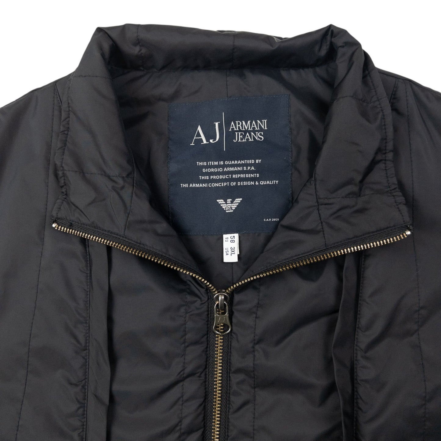 Vintage Armani Jeans Zip Up Gilet Size M