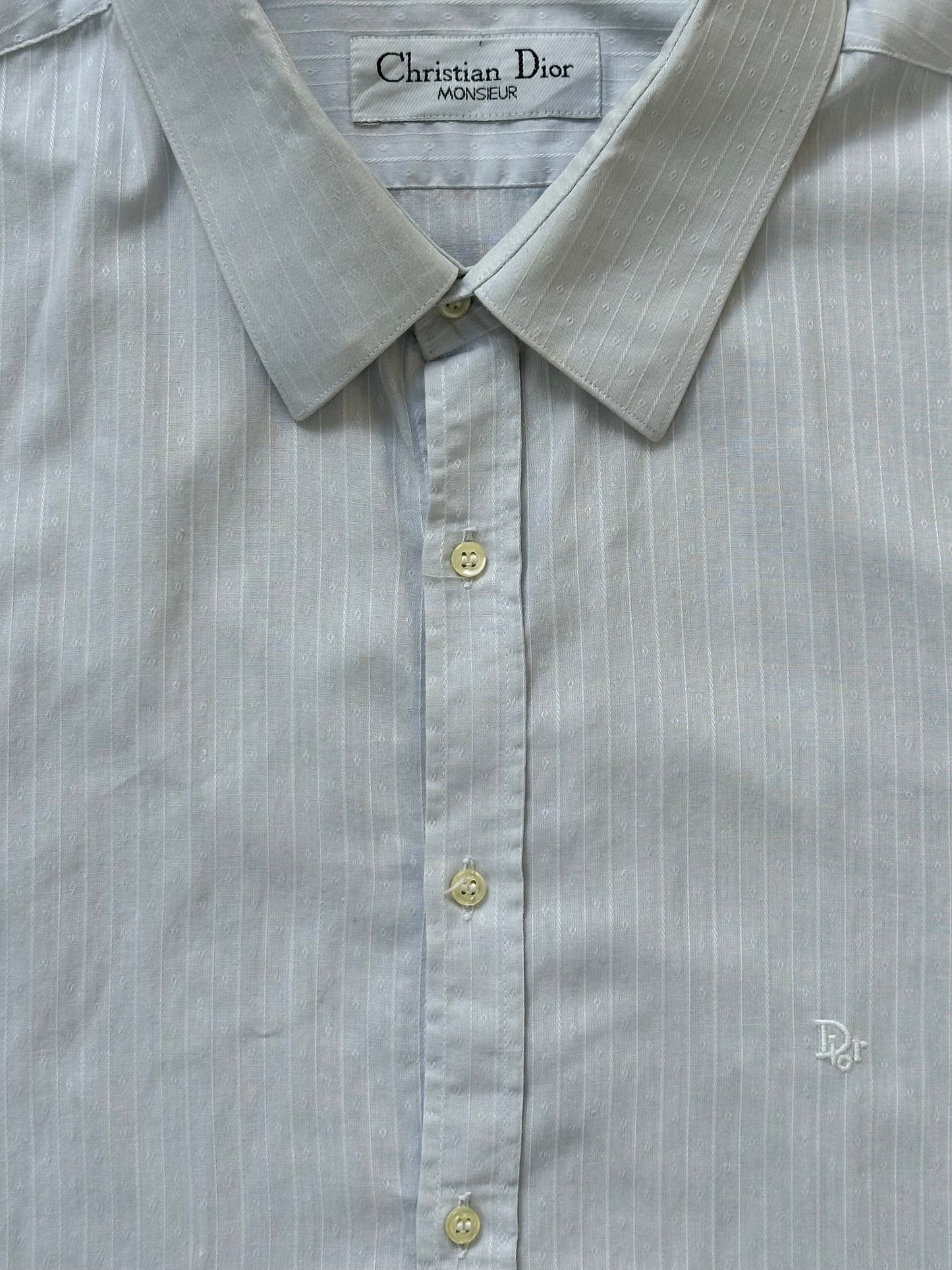 Christian Dior Monsieur 1990s Pure Cotton Logo Shirt - L/XL