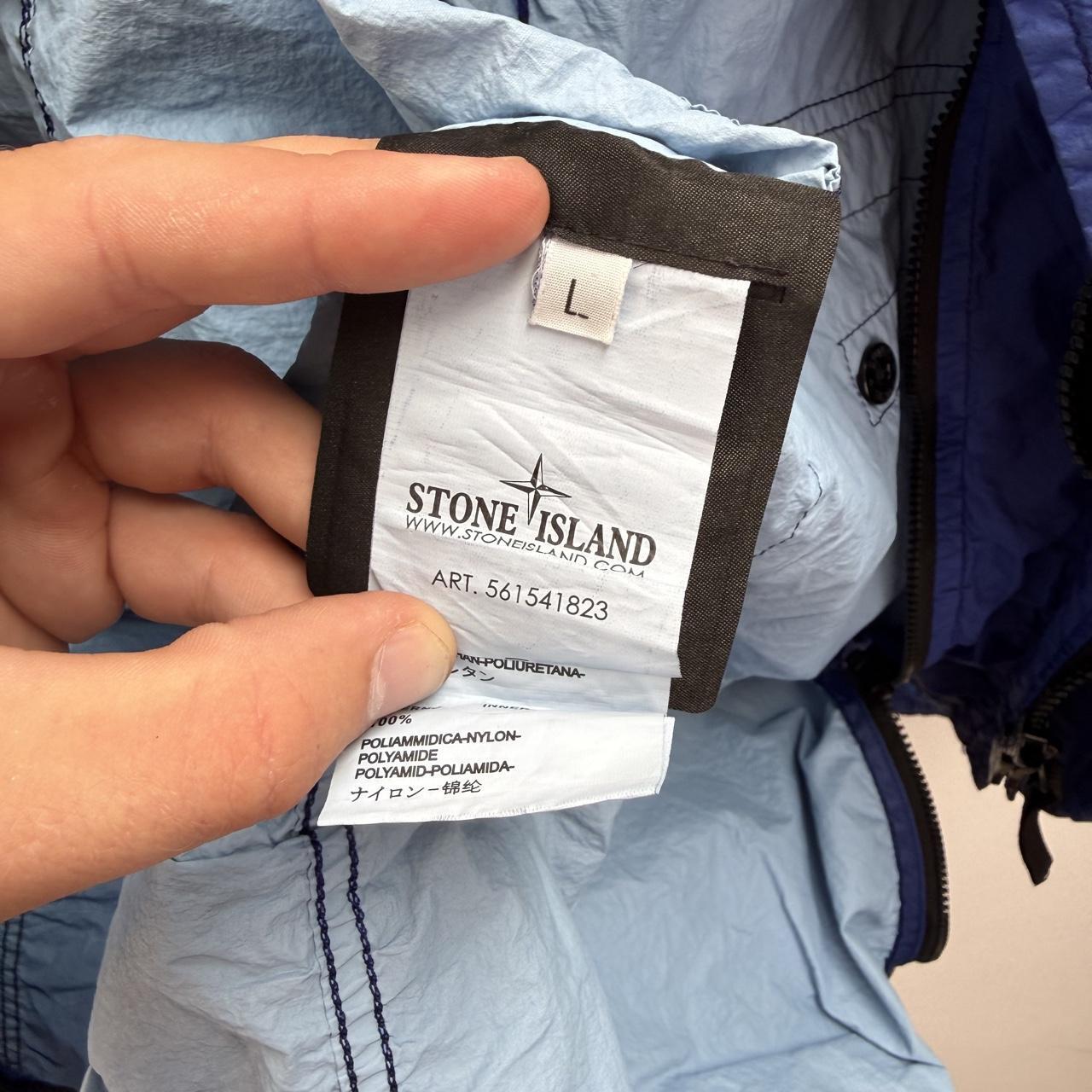 Stone Island Membrana TC Windbreaker Jacket (L) | Large, Blue
