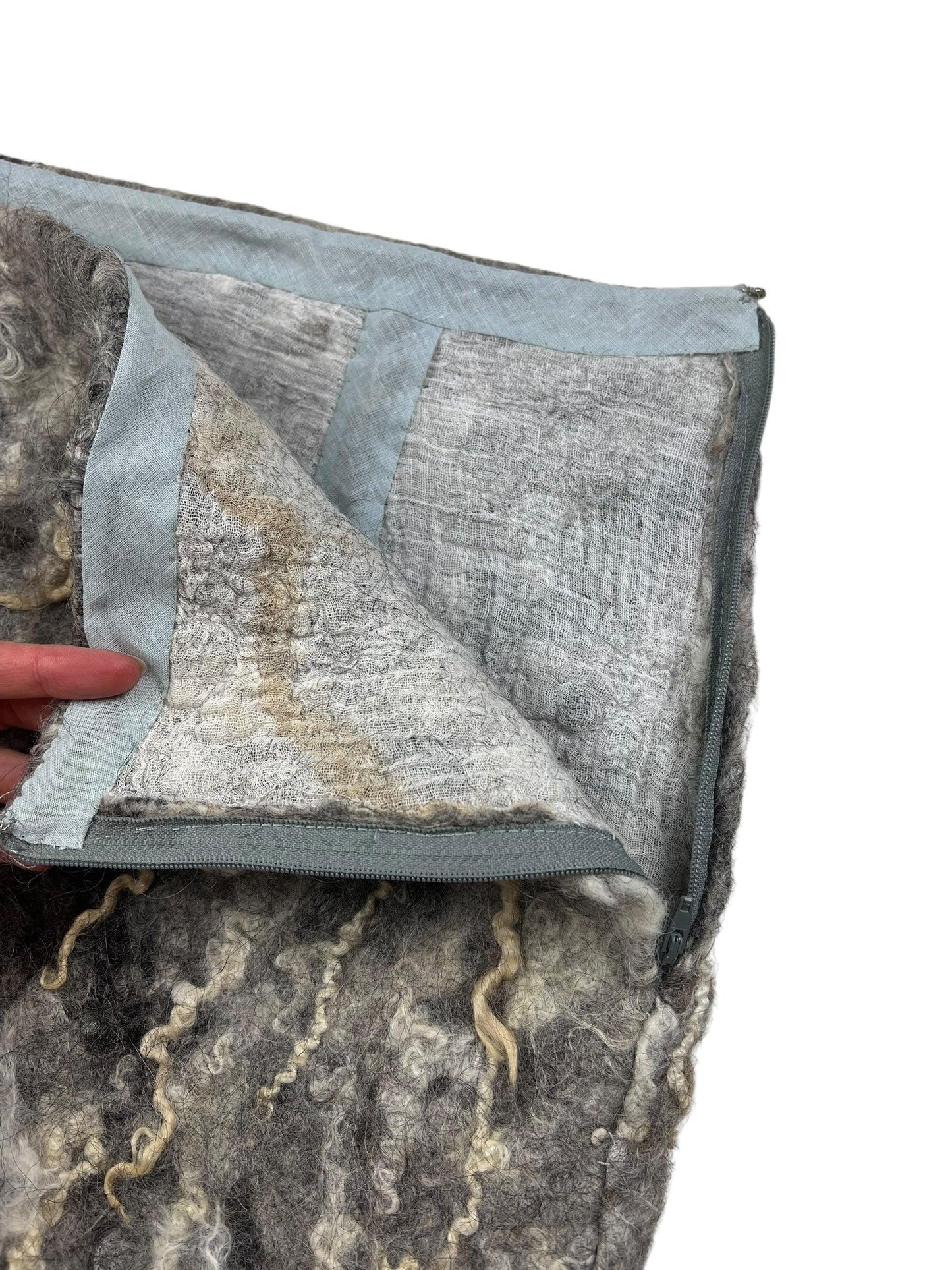 Handmade Avant Garde felt skirt