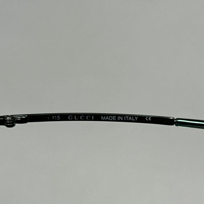 Gucci 00’s Gradient Half Frame Shield Sunglasses | O/S, Blue