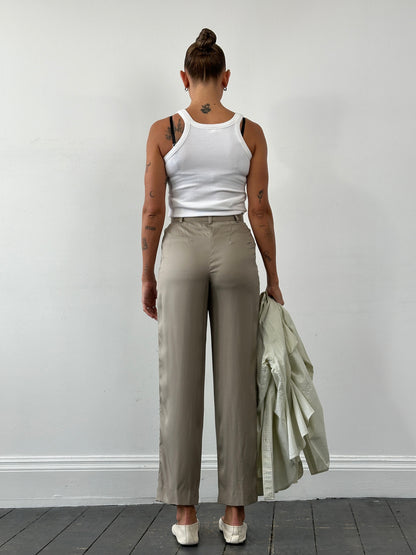 Mani Pure Silk High Waisted Trousers - W26