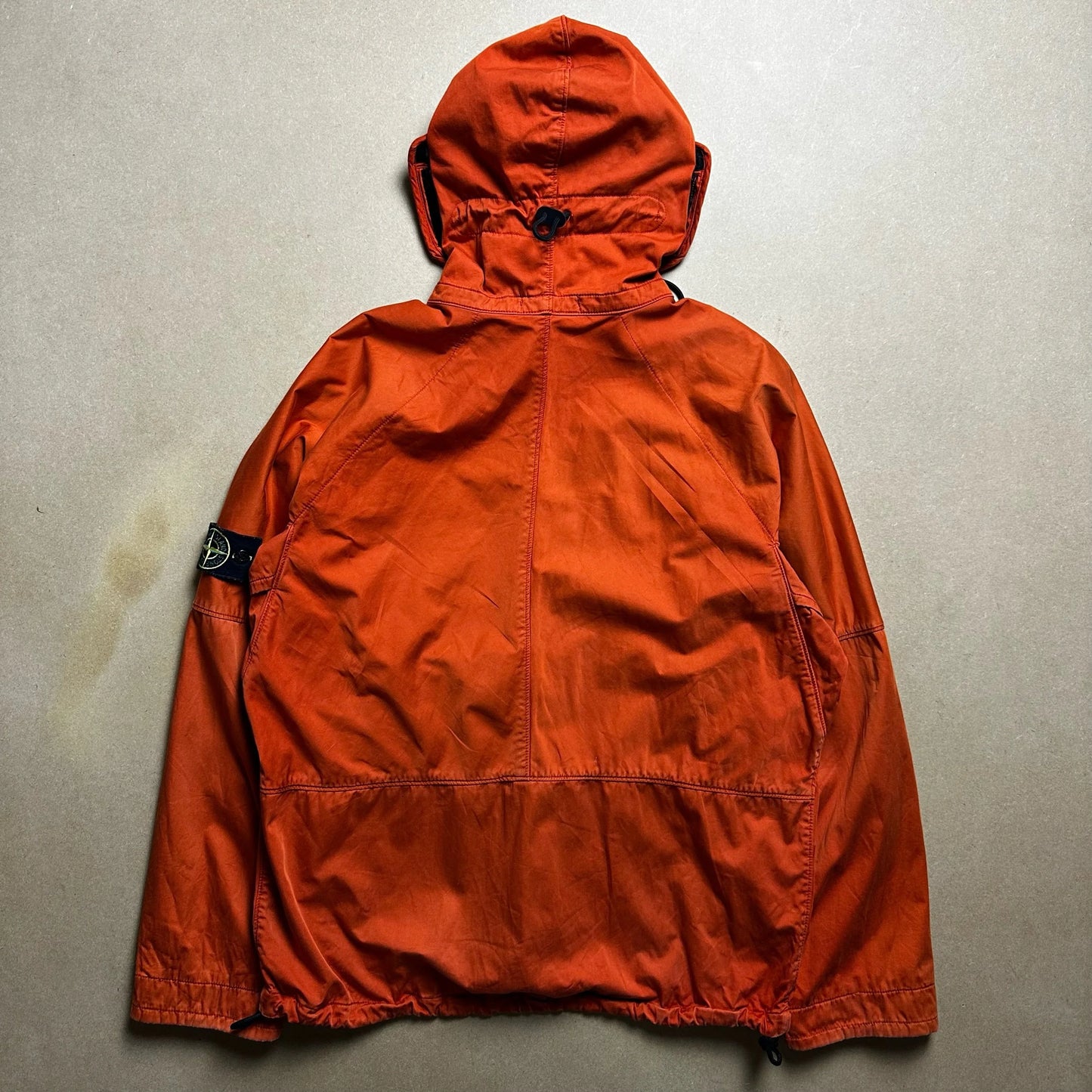 S/S 2004 Safety Orange Raso Flocatto Riot Mask Jacket