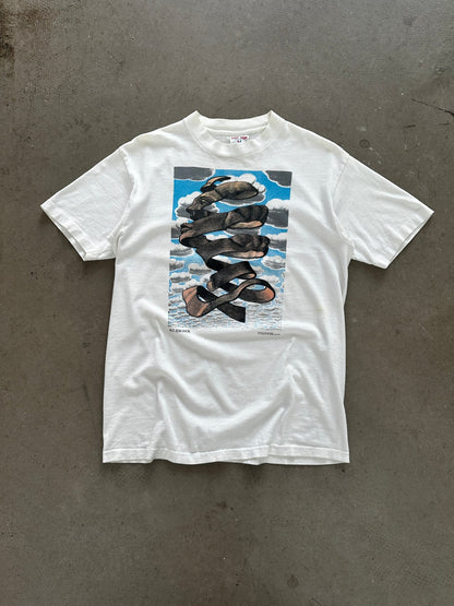1990 M.C. Escher Rind T-Shirt - M | Default Title, Red