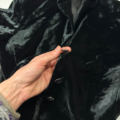 Gucci by Tom Ford 1999 Velour Velvet Runway Jacket - IT46 (UK10) | Default Title, Black