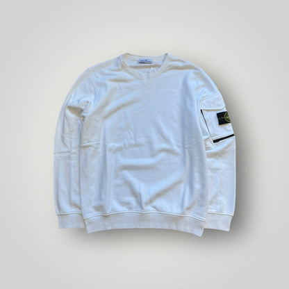 Stone Island Cotton Crewneck with Utility Arm Pocket L BNWOT’s
