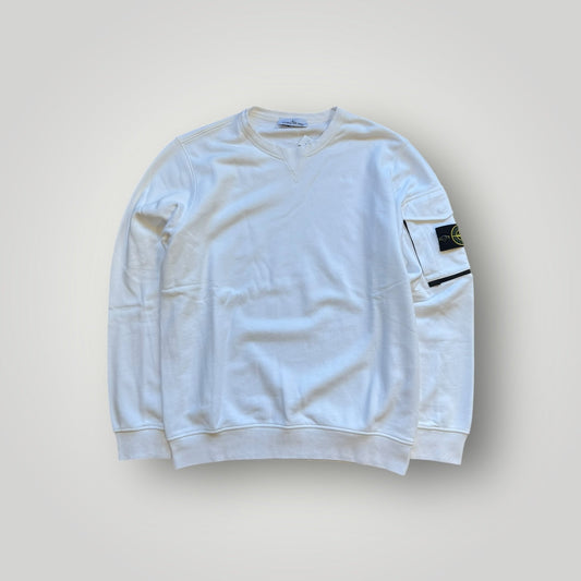 Stone Island Cotton Crewneck with Utility Arm Pocket L BNWOT’s