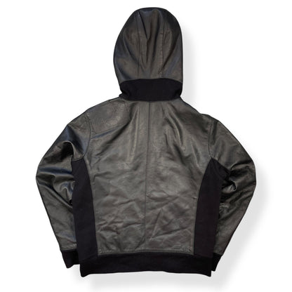 2000's Puma Limited Edition Hooded Lambskin Jacket (L) | Default Title, Black