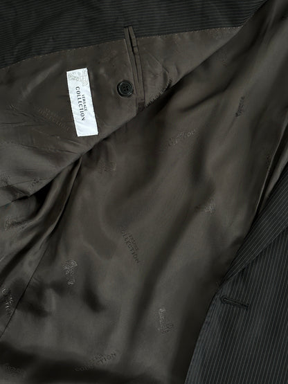 Versace Collection Stripe Wool Single Breasted Blazer - 40R/L