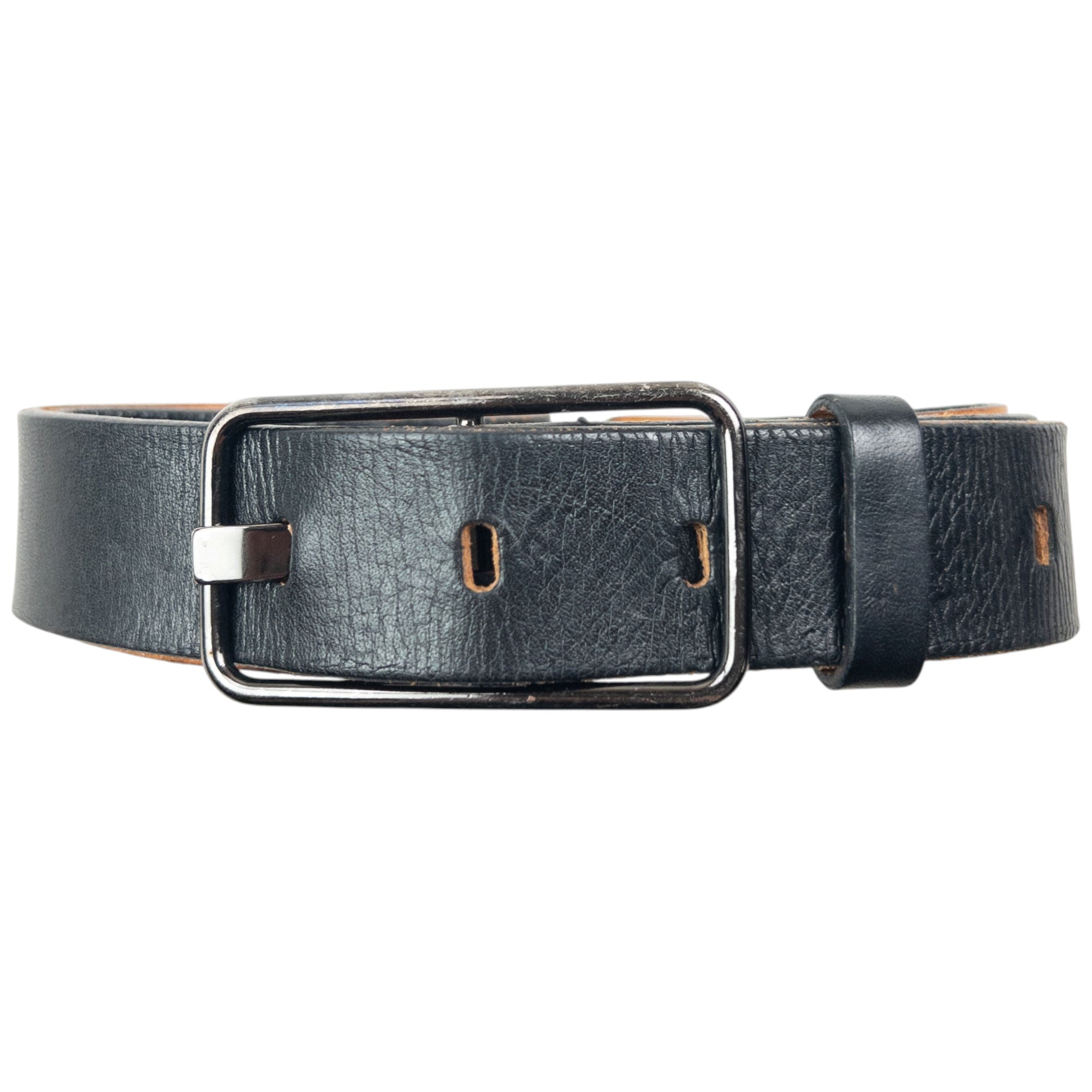 Vintage 2000s Miu Miu Leather Belt Size M | O/S, Black – Known Source