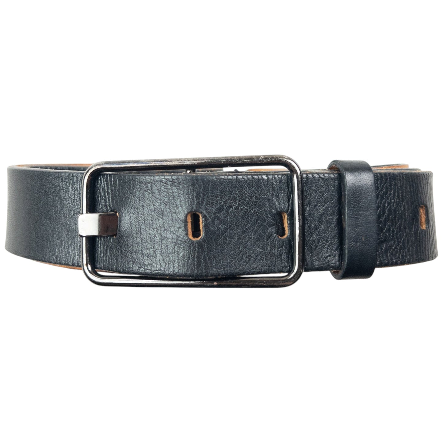 Vintage 2000s Miu Miu Leather Belt Size M | O/S, Black