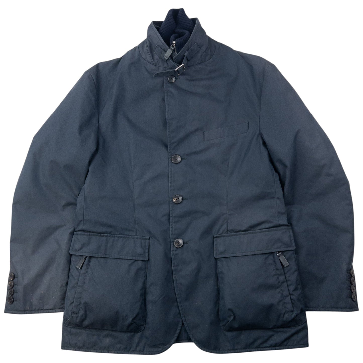 Vintage 2000s Gucci Layered Zip Up Jacket Size M | Medium, Navy