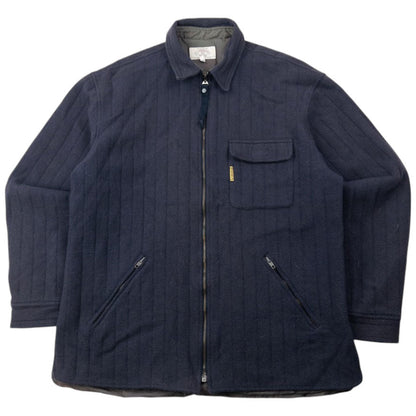 Vintage 90s Armani Jeans Quilted Wool Jacket Size XL | XL, Multicoloured