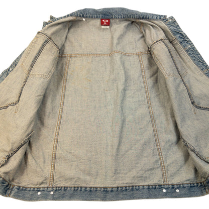 Vintage 90s Oakley Button Up Denim Jacket Size XL | XL, Blue