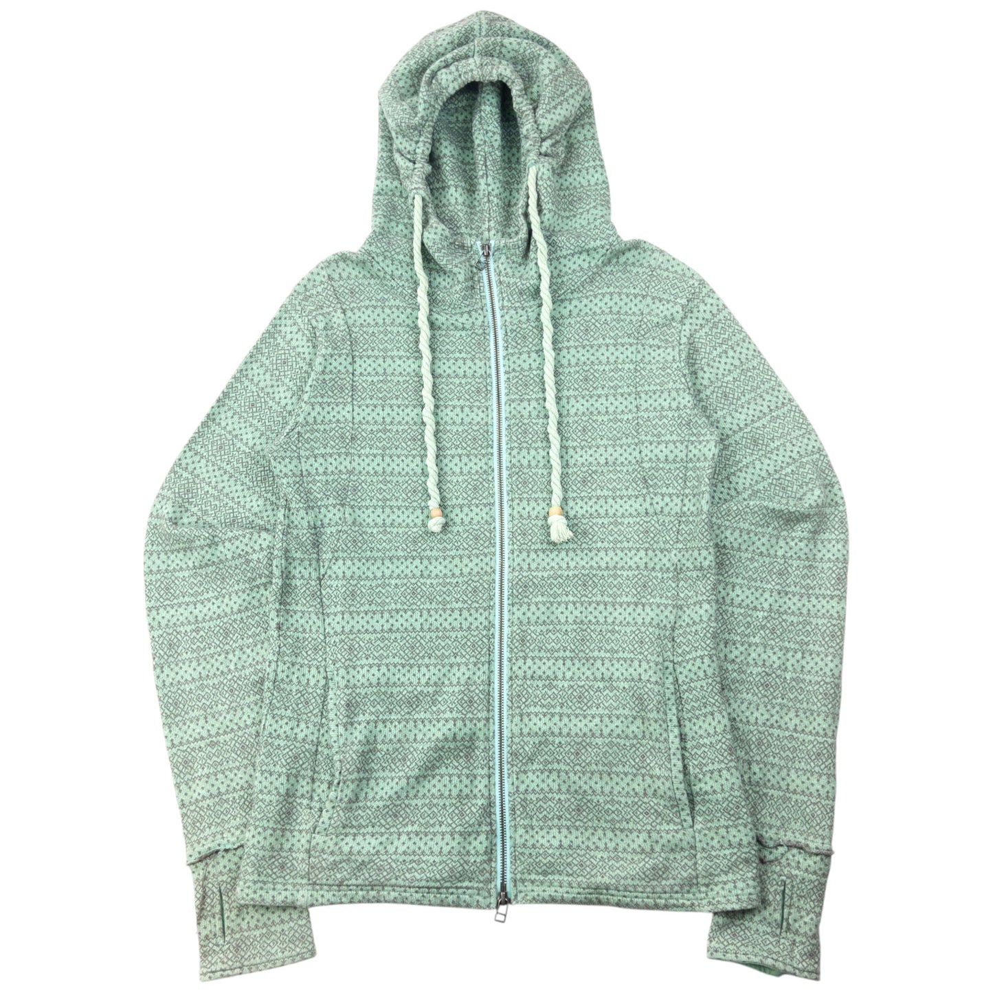 Vintage 2000s PPFM Pattern Zip Up Hoodie Size S | Small, Green