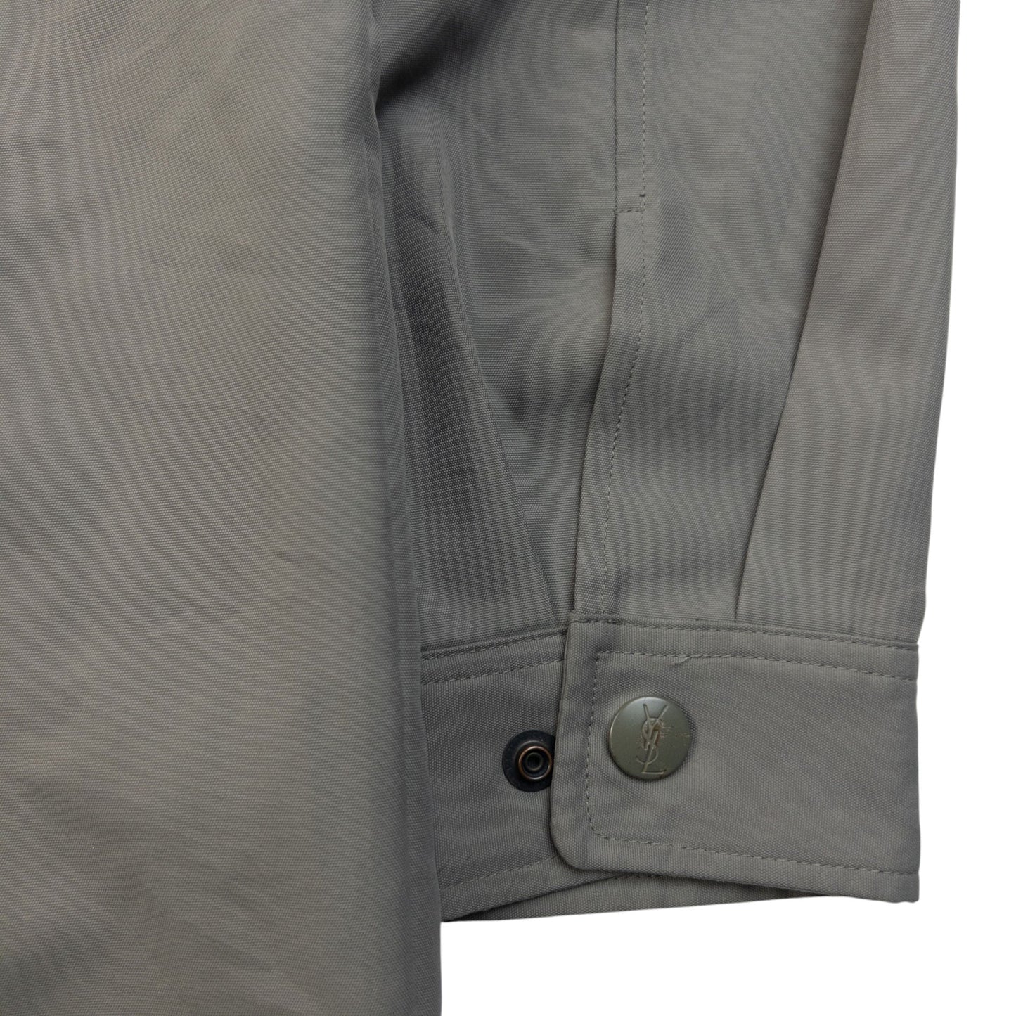 Vintage YSL Yves Saint Laurent Harrington Jacket Size L | Large, Grey
