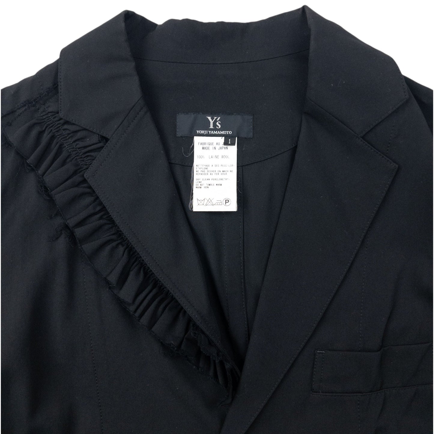 Vintage 2000s Yohji Yamamoto Lightweight Blazer Jacket Womens Size M | Medium, Black