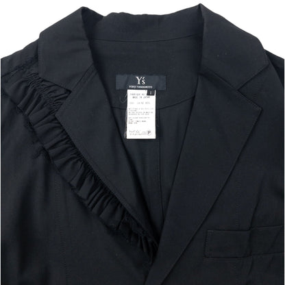 Vintage 2000s Yohji Yamamoto Lightweight Blazer Jacket Womens Size M | Medium, Black
