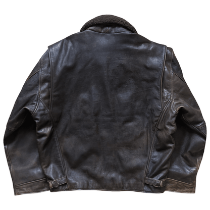 Avirex 1980's G-1 Heavyweight Leather Flight Jacket - M / L | Medium, Brown