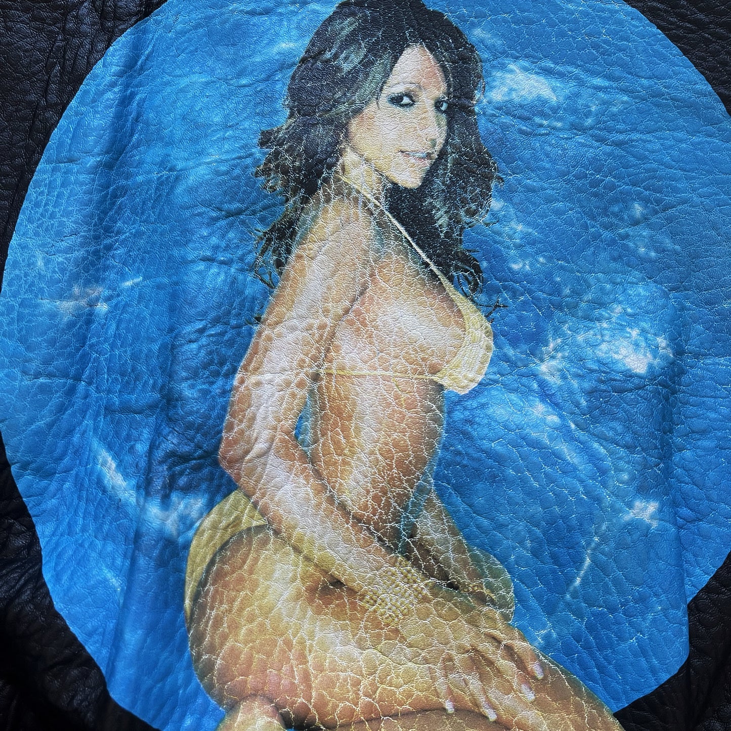 Avirex 'Vida' Leather Flight Jacket - L