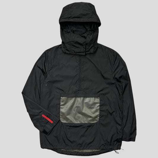 Prada Sport SS99 Latex Pocket Nylon Pullover Jacket - IT40 | Default Title, Black