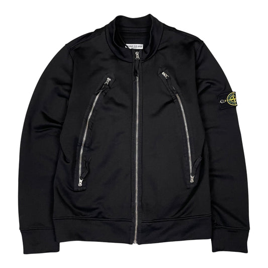 Vintage Stone Island Tactical Zip Pockets Track Top, Size Large | O/S, Black