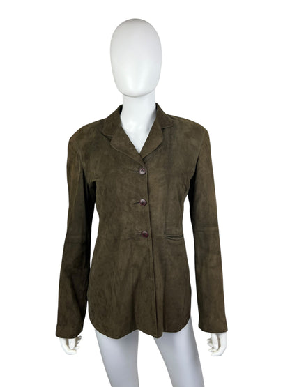 Emporio Armani suede jacket | Brown, Brown