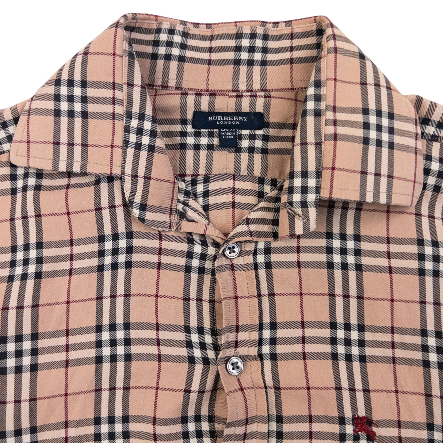 Vintage 2000s Burberry Nova Check Long Sleeve Button Up Shirt Size S | Small, Beige