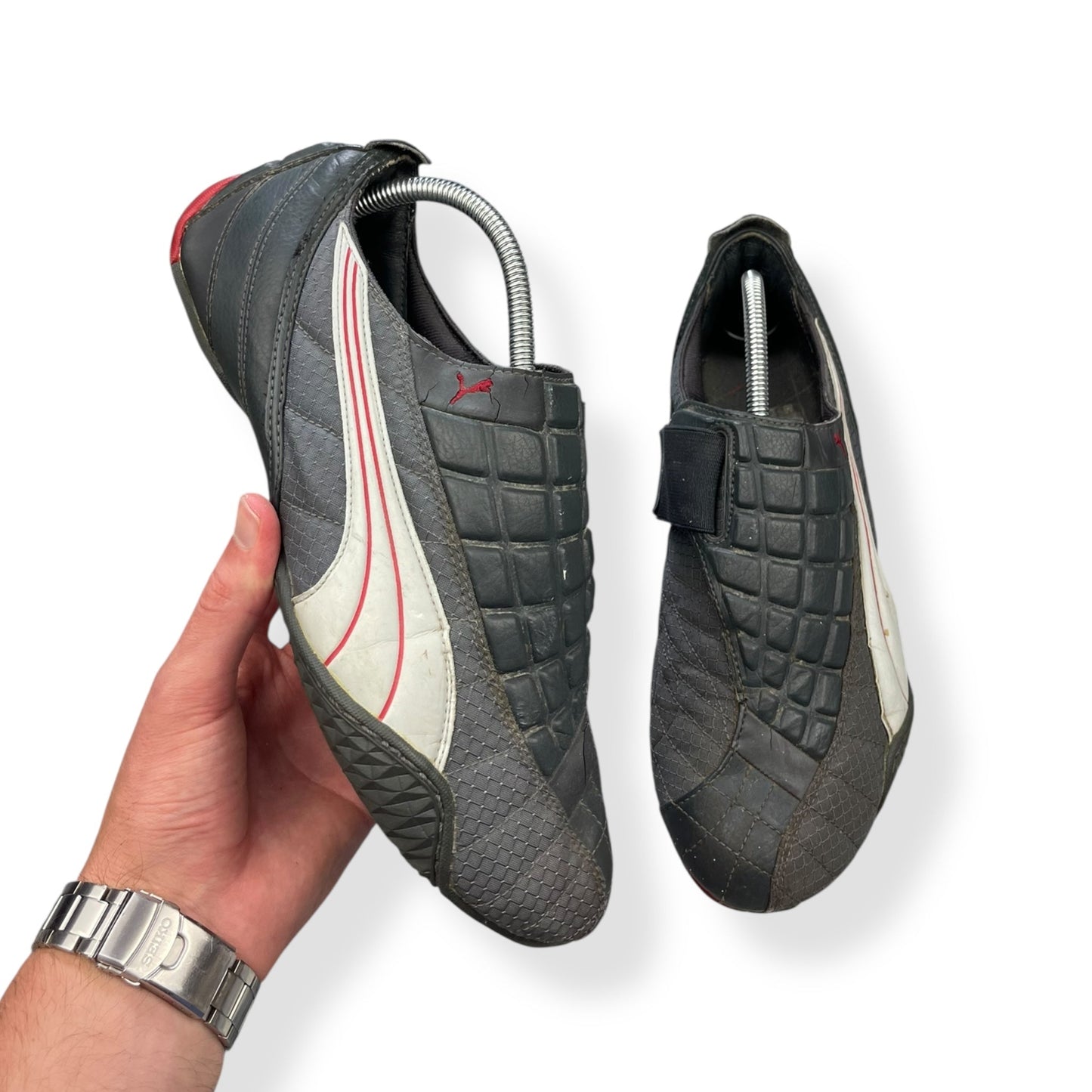 2000's Puma Uke Grey/Red (UK9) | Default Title, Grey