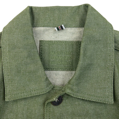 Vintage 2000s Marithe + Francois Girbaud Button Up Denim Jacket Size M | Medium, Green
