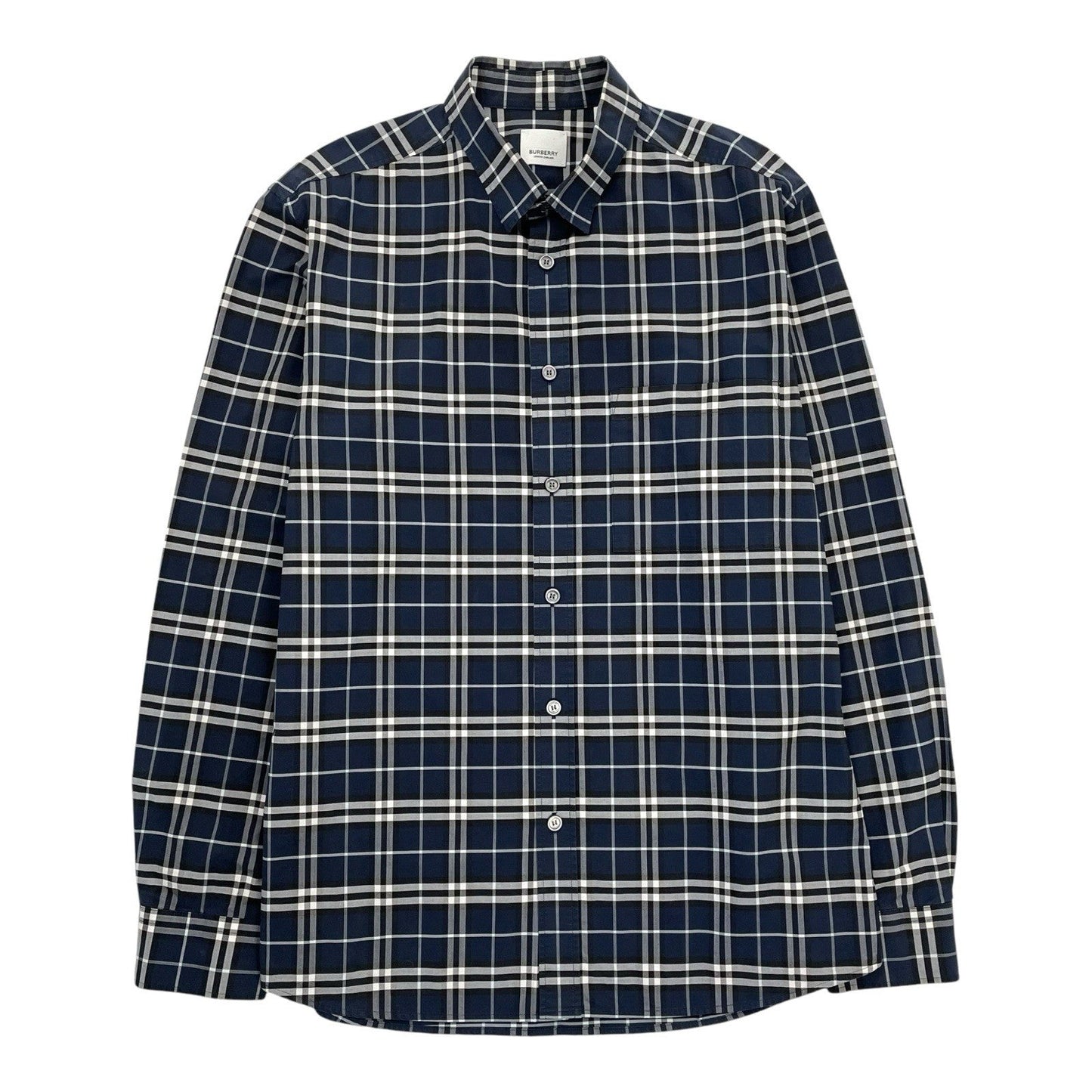 Burberry Simpson Nova Check Shirt, Size Large | Burberry, Blue