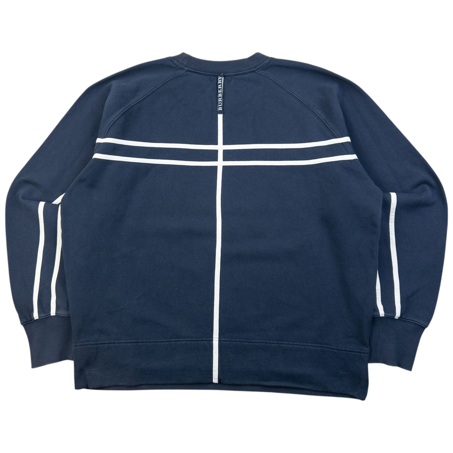 Vintage 2000s Burberry Sweatshirt Size L | Large, Navy