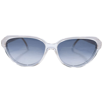 Vintage 90s YSL Yves Saint Laurent Embossed Sunglasses | O/S, Blue