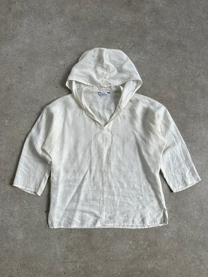Max Mara Pure Linen Hooded Top - S/M
